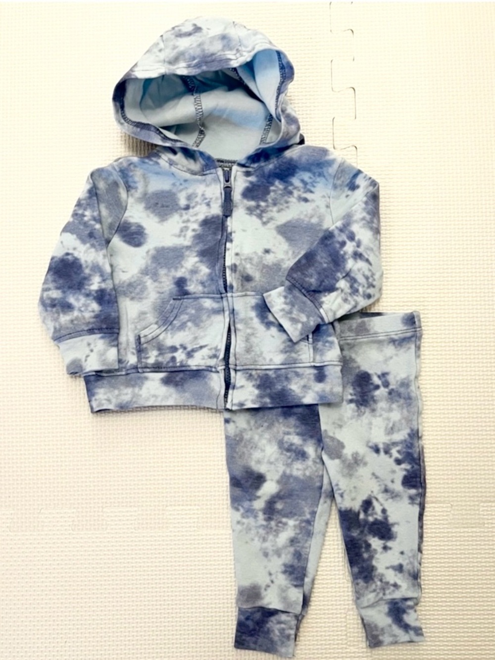 Carter’s Marble Tie Dye Hoodie Jogger Set Blue 6M